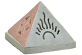 Soapstone Celestial Pyramid Burner