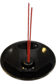 Shoyeido Hand-Thrown Incense Burner - Obsidian