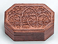 Wooden Box - Hexagonal Vines (4